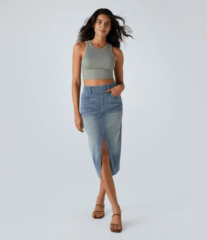 Denim Comfort Skirt