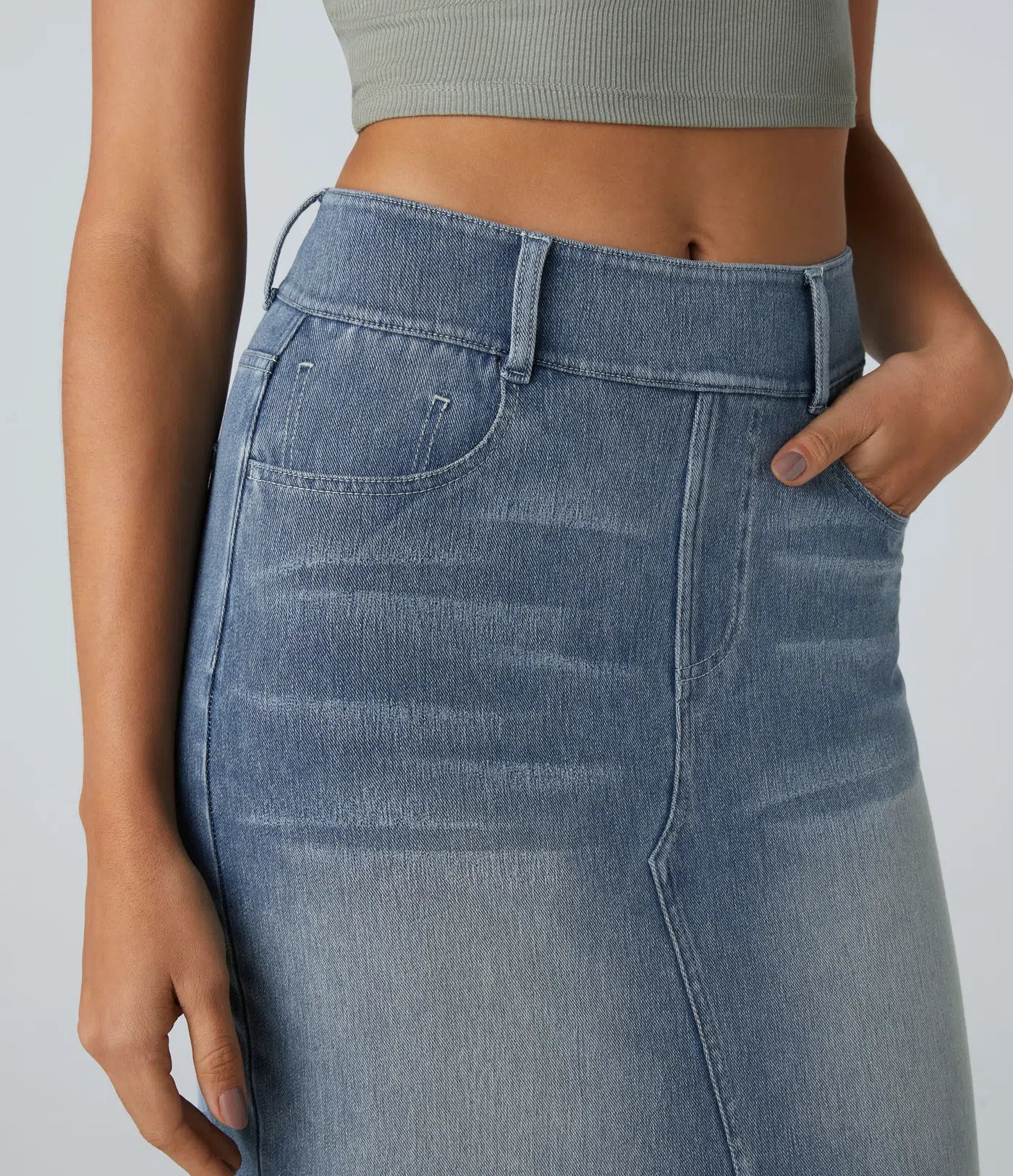 Denim Comfort Skirt