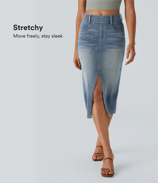 Denim Comfort Skirt