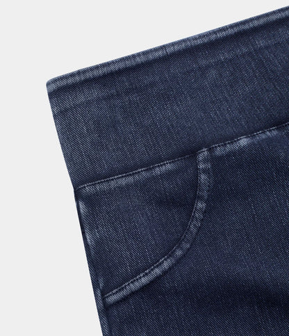 High Waisted Pocket Denim Casual Leggings